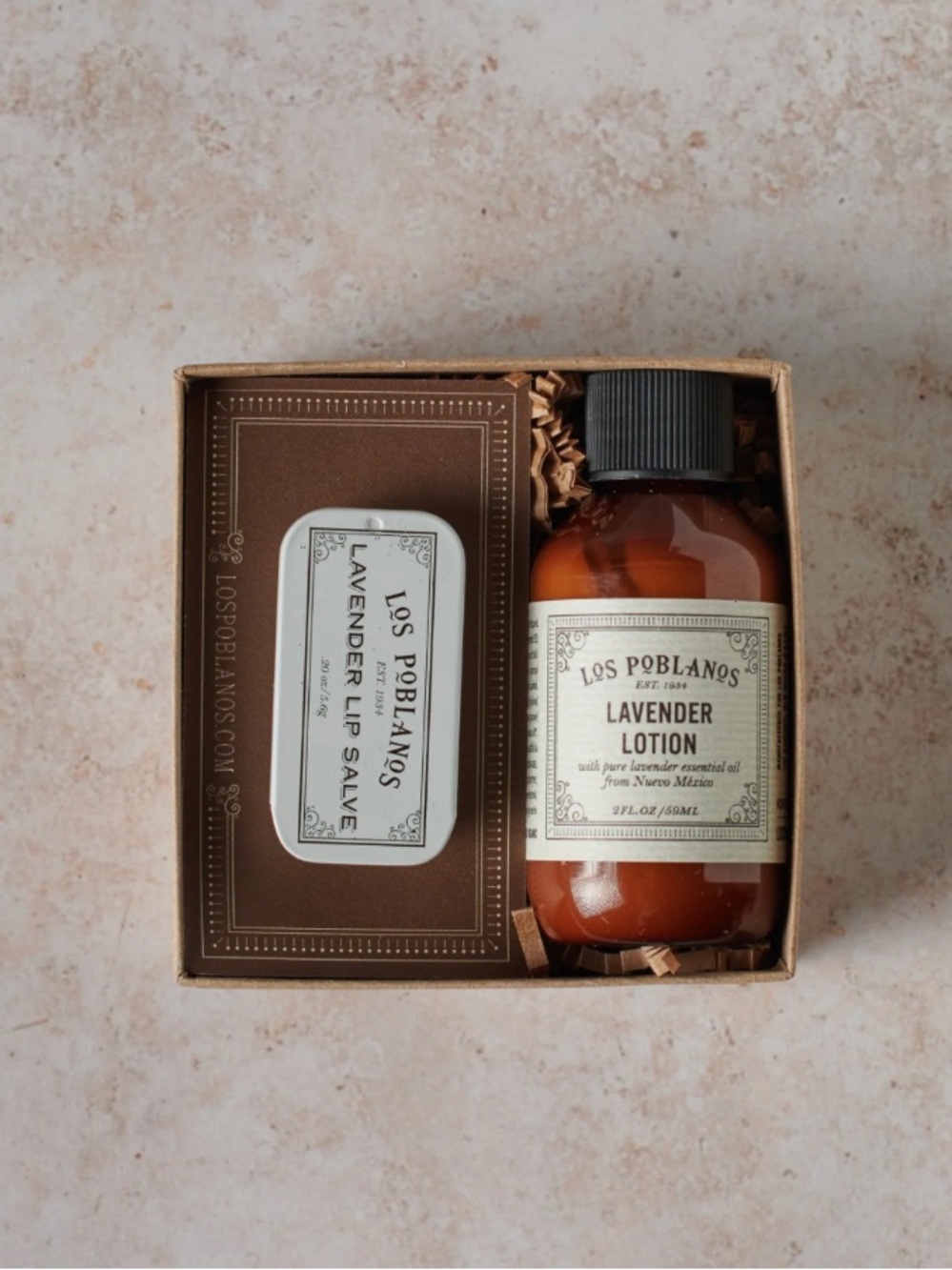 Los Poblanos🪻Lavender On-The-Go Gift Set Lip Salve & Body Lotion / Sealed / NIB